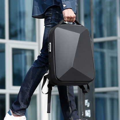 Bővíthető utazási laptop hátizsák férfiak illeszkednek 15,6 hüvelykes vízálló anti-thef üzleti táska USB töltés kemény tok mochilas de hombre