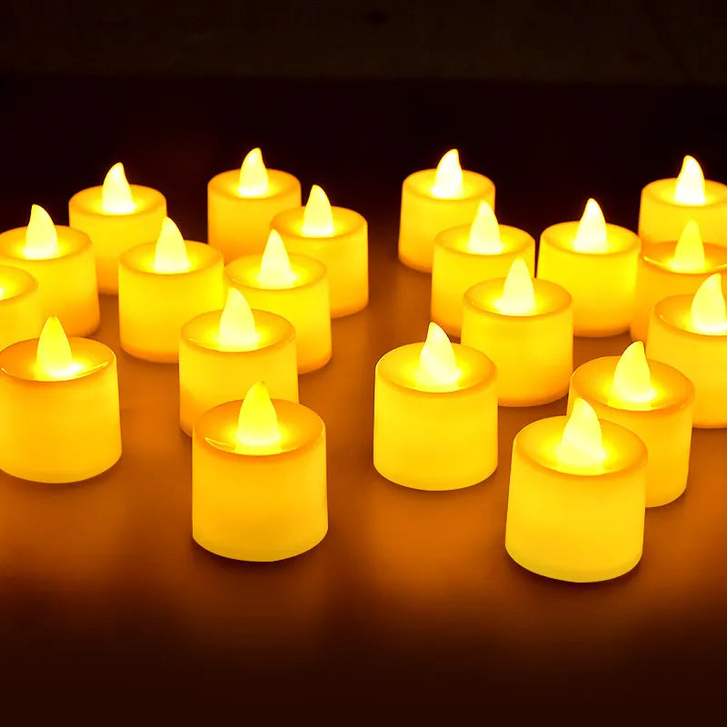 12/26/48 pezzi di candele senza fiamma a LEDS senza fiamme batteria alimentato con teaight romantico per le decorazioni per matrimoni per feste di compleanno