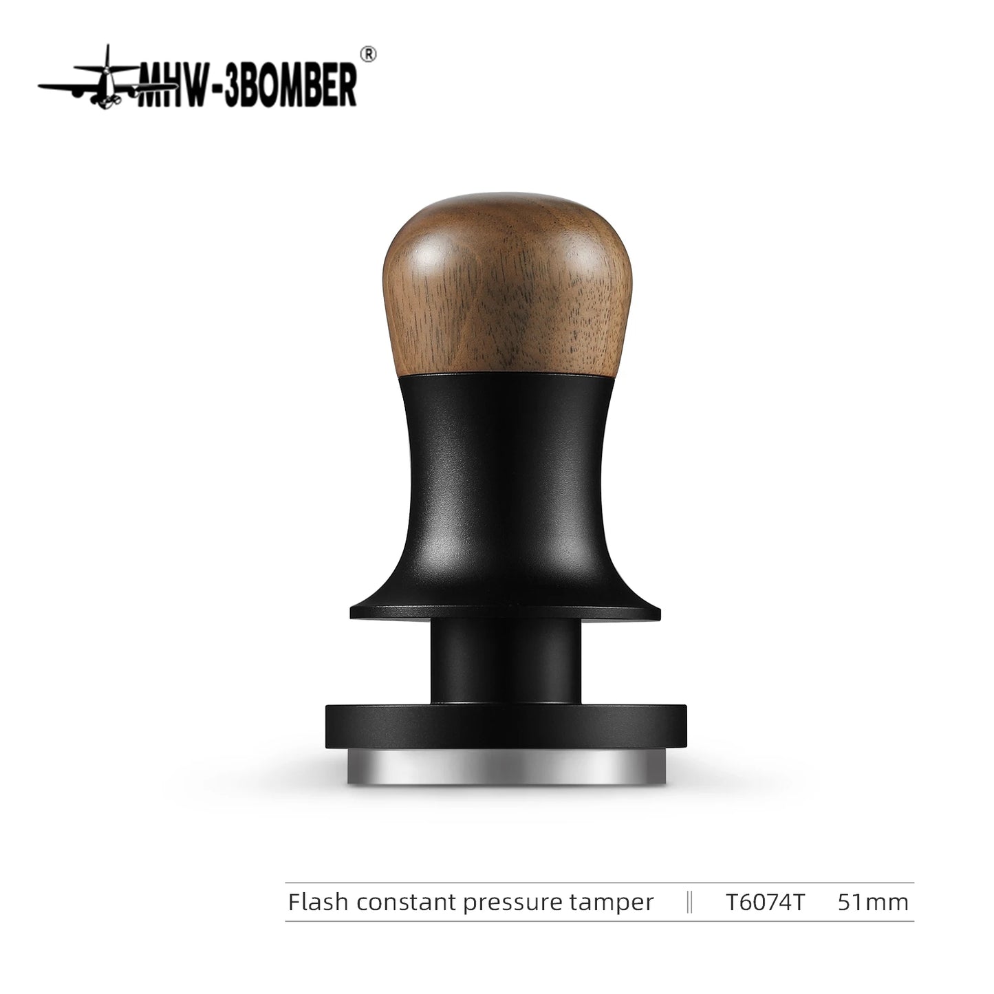 51/53/58.35mm Coffee Tamper 30lb Constant Pressure Espresso Tamper with Calibrated Spring Loaded Coffee Leveler Barista Tools