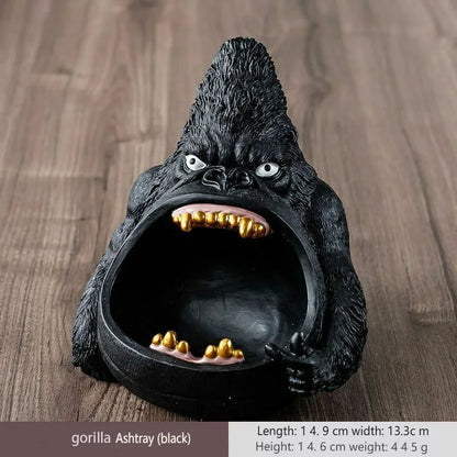 Dog Ashtray Decorative Bulldog Animal Large Capacity Storage Box Ceramic Crafts Ornaments Men Gift Cinzeiro Decorativo Cendier