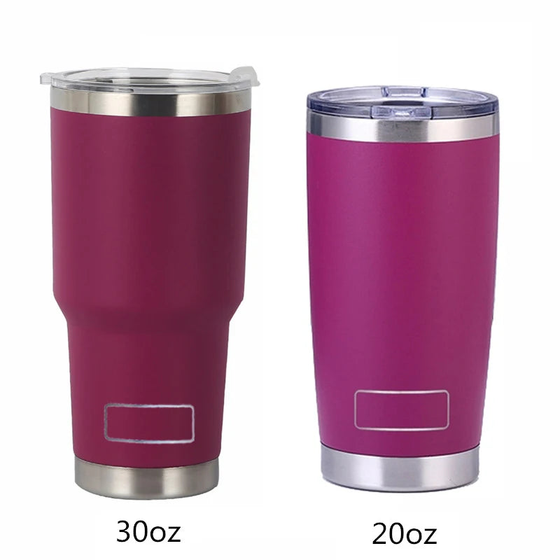 30oz 20oz Stainless Steel Tumblers Vacuum Flasks Yetys Travel Glass Coffee Mug Double Wall Water Thermos Bottle Car Cup