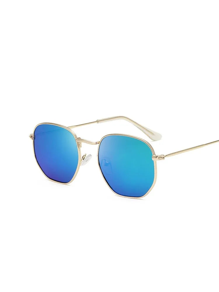 2022 Vintage Metal Men Gafas de sol diseñador de la marca Sun Glasses Mujeres Femeninas Classicas de gafas Uv400 Oculos de Sol Masculino