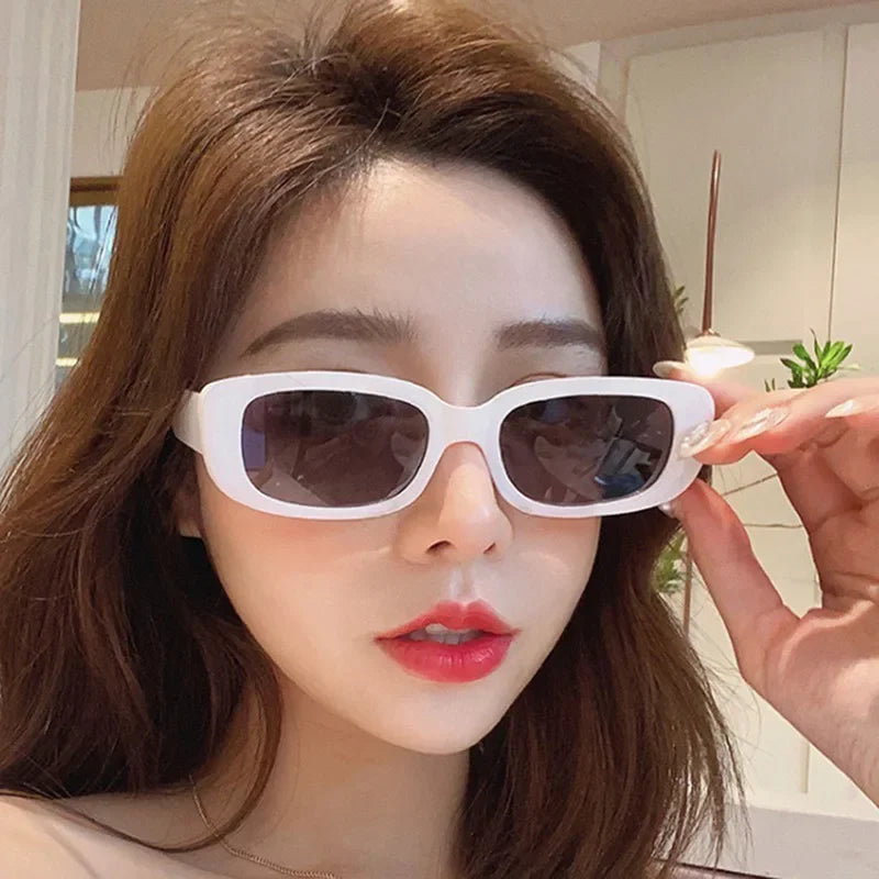 Fashion Sunglasses Classic Retro Square Glasses Women Brand Vintage Travel Small Rectangle Sun Glasses Female Eyewear Anti-Glare