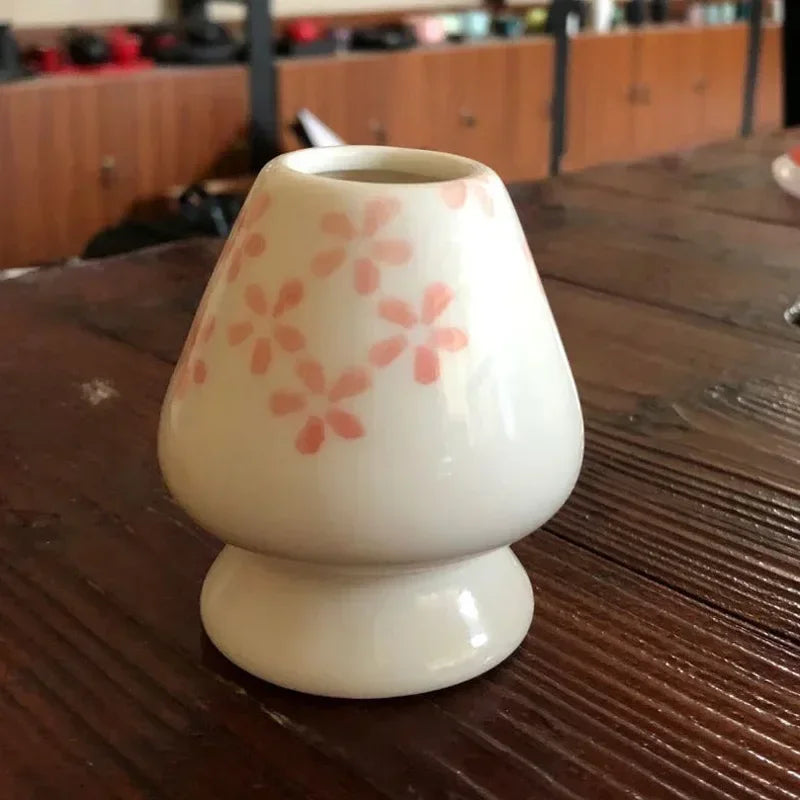 Japanese Ceramic Matcha Green Tea Chasen Holder Stand Bowl Bamboo Whisk Grinder Brushes Tea Tools Holder Tea Accessories Teaware