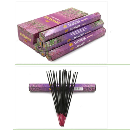 Y 20 Sticks India Lavender Incenso Sandalo Meditazione Jasmine Fragranza camera da letto Toilette agarwood tibetana aromaterapia