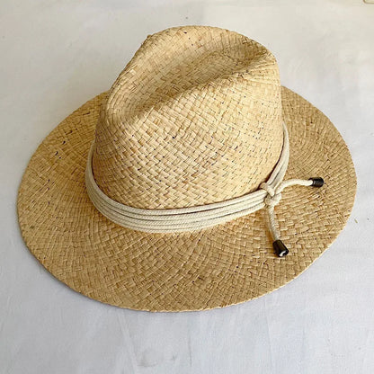 2023 Nová firma Wide Brim Dámska klobúk slamy Pretkritý tkaný Panama klobúk široký okraj Kentucky Derby Beach Summer Sun Hat Harley