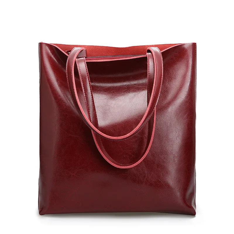 Ladies genuine leather handbags on sale