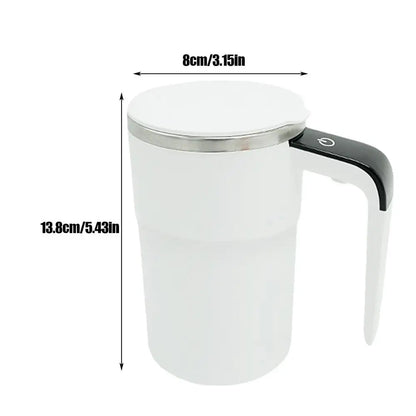 Automatic Stirring Magnetic Mug Rechargeable Stirring Coffee Cup with LCD Display Electric Stirring Cup Coffee Cup Mixer