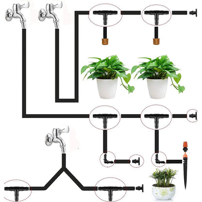 50 -st Connatoren Connectoren irrigatie -fittingen Druppel irrigatie Contacten Connectoren 4/7mm Buisfittingen voor Flower Pot Garden Lawn