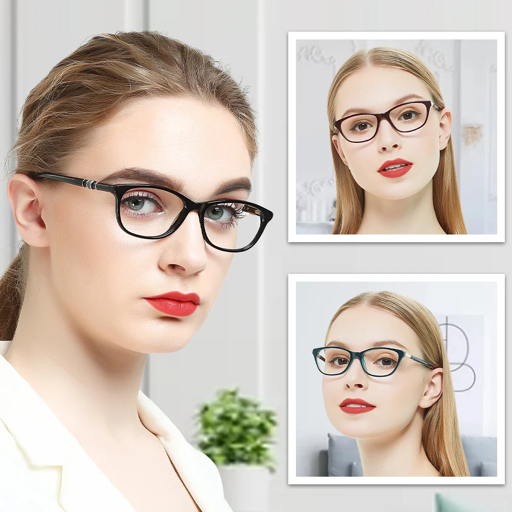 Recetë syze syze kornizë gra të modës miopi gota optike