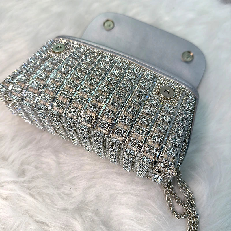 Jiomay novi dizajn modna torbica za rineston luksuzne dizajnerske torbe Elegantne i svestrane torbice za ženske večernje torba za kvačilo