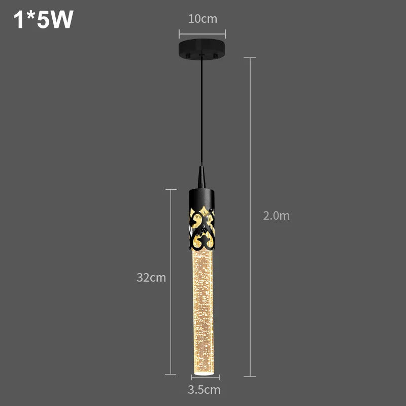 Modern Luxury Crystal Pendant Lamps Home Decor Bedside Hanging Light For Living Room Kictchen Bedroom Ceiling Chandelier Lights