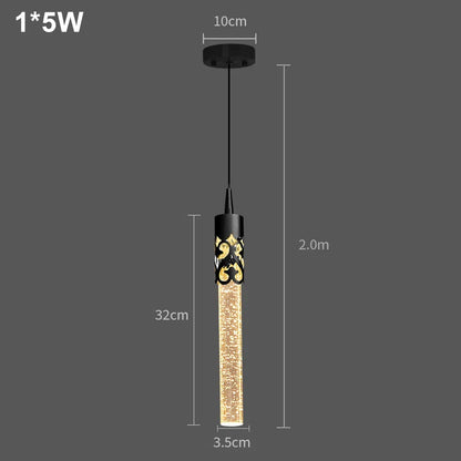 Modern Luxury Crystal Pendant Lamps Home Decor Bedside Hanging Light For Living Room Kictchen Bedroom Ceiling Chandelier Lights