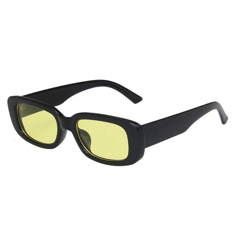 Nowe małe okulary przeciwsłoneczne Kobiety Mężczyźni Trendy Vintage Designer Hip Hop Square Green Sun Glassy