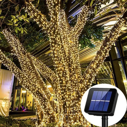 1 Pack Solar String Light Fairy Garden Wodoodporna lampa zewnętrzna 6 V Garland na Boże Narodzenie Przyjęcia świąteczne Dekoracja domu