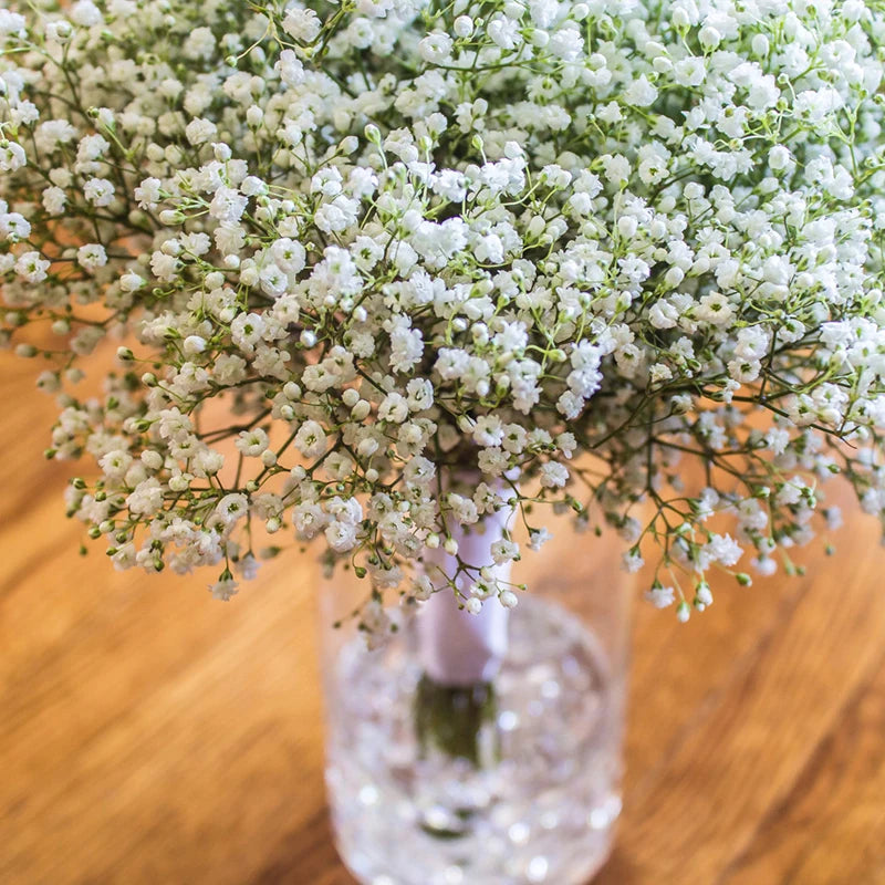 30Heads 29cm Babies Breath Artificial Flowers Plastic Gypsophila DIY Floral Bouquets Arrangement for Wedding Home Decoration