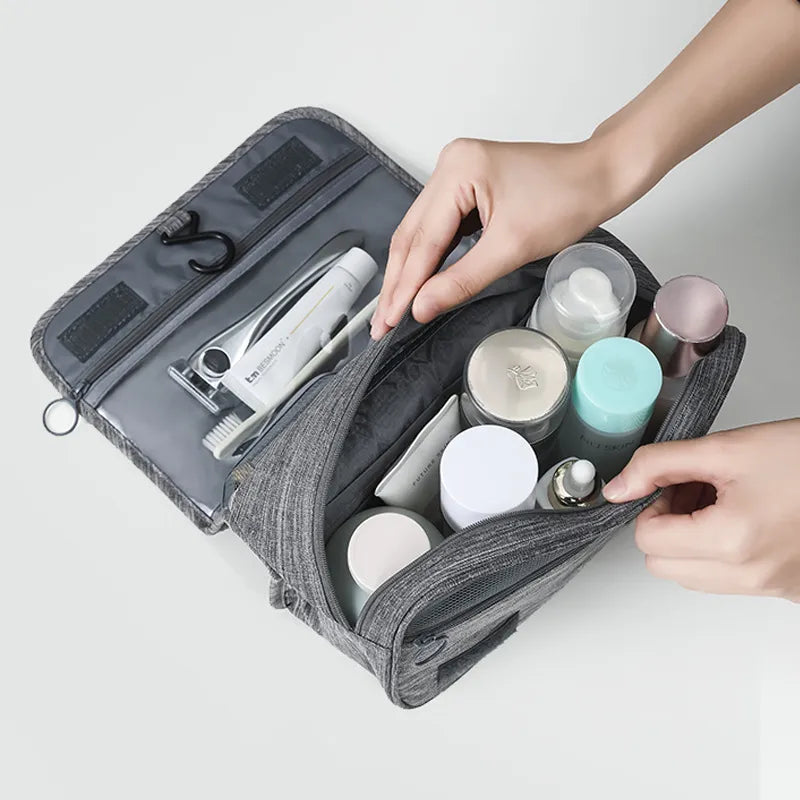 Oxford Fabric Männer Geschäft Tragbarer Aufbewahrungstasche Toilettenartikel Organizer Frauen Kosmetikbeutel wasserdichtes hängende Reisewaschbeutel