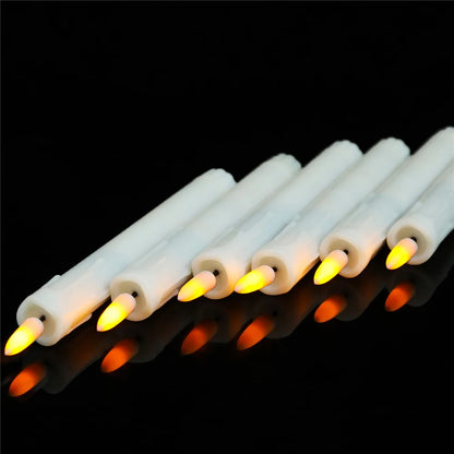 7 tommers pakke med 3 fjernkontroll LED dekorativt stearinlys, batteridrevet flammeløst elektronisk bryllupslys med tidtaker