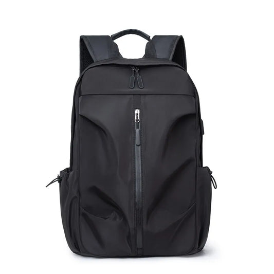 Homens e mulheres Universal Classic Versátil Solid Color Backpack Backpack Bolsa de ombro de grande capacidade