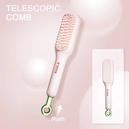 Magic Retractable Comb Self Cleaning Hair Brush Massage Anti-static Hair Smoothing Comb