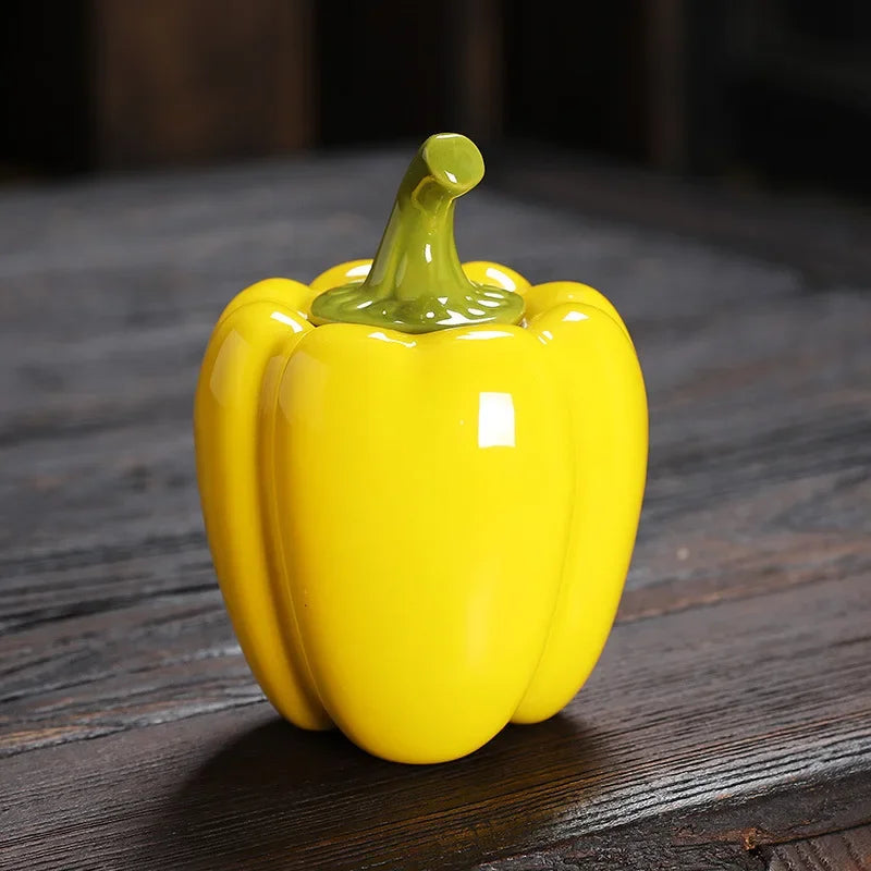 Simulation of Ceramic Sealed Jar Crafts Chili Tea Jar Snacks Storage Gift Bottle