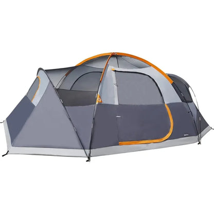 Amazon Basics Dome Camping -teltta sateenflyllä ja kantolaukku, 4/8 henkilö