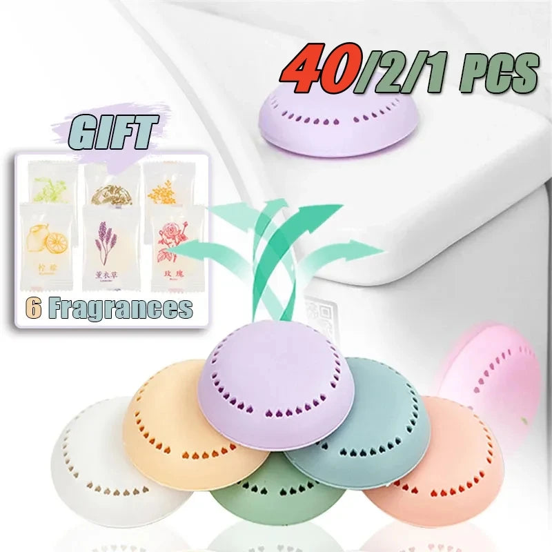 40-1PCS Solid Air Fersnener Toilet Aromatherapie Geur blijvende deodorant slaapkamer garderobe auto huis huishouden ronde frisser