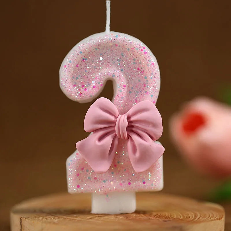 Roz 3d număr tort decorare lumânări drăguțe roz roz digital lumânări tort topper petrecere de zi de naștere zi de zi pentru petreceri decor tort