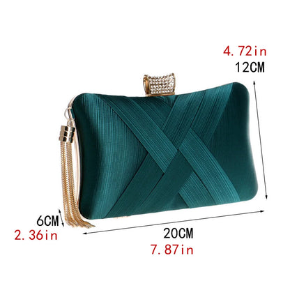 Tassel Fashion Ladies Day Clutch Bag Small Shoulder Handbags Female Party Wedding Evening Bag For Women Phone Purse