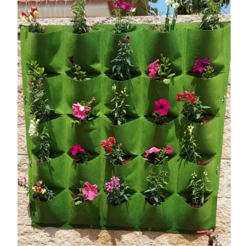 Ny væg hængende lommer planteposer blomsterpotte hjem have vokse pose have planter lodret suculentas plante pot boligindretning