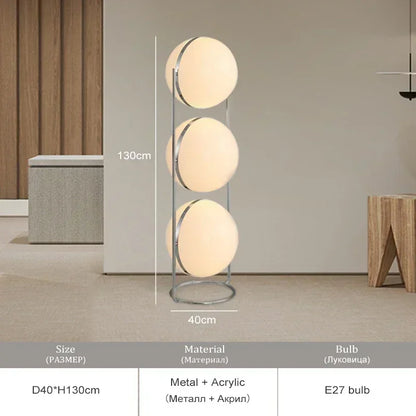 Modern Design LED Standing Floor Lamp For Living Room Hotel Bedroom Floor Lights Ball Bedside Floor Lamp Art Deco Standing Light