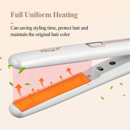 CkeyiN 20mm Professional 2 in 1 Hair Straightener Mini Hair Curler Thermostatic Fast Heat Flat Iron Curling Iron Waver Plate