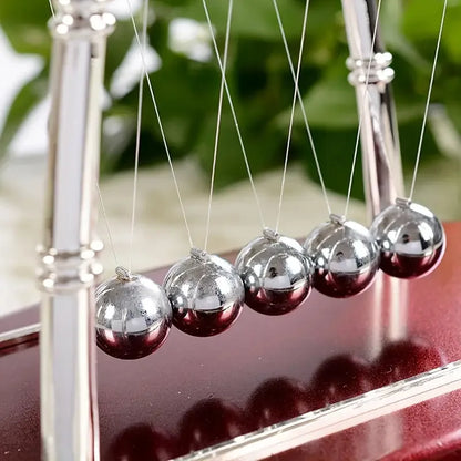 Newton Cradle Balance Steel Balls Perpetual Motion Collision Ball School Teaching Physics Science Pendulum Toy Home Decoration