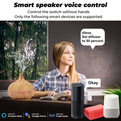 Tuya Smart WiFi Humidificateur essentiel aroma Diffuseur Ultrasonic Air Humidificateur Maker Maker Home Fragrance pour Alexa Google