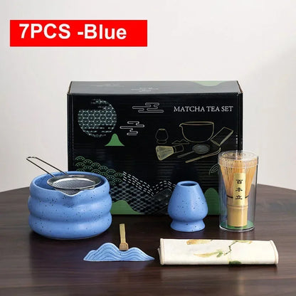4/6PCS 7pcs Matcha White Tea Whisk Teaware Japanese Ceremony Bamboo Chasen Tea Tool Tea Brush Exquisite Matcha Kit for Teaset