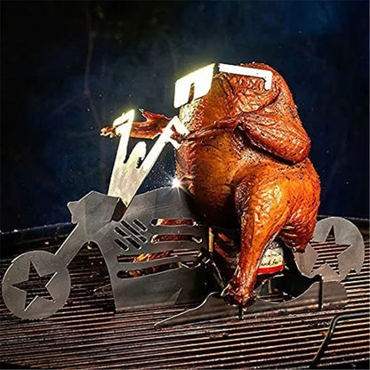 Przenośny stojak na kurczak piwo może zabawne amerykańskie motocykl grilla grill ze stali nierdzewnej narzędzia do grilla