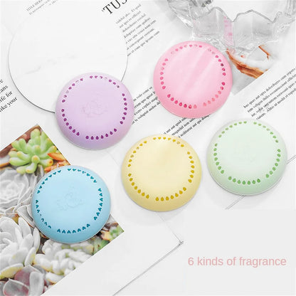 40-1PCS Solid Air Freshener Toilet Aromatherapy Fragrance Lasting Deodorant Bedroom Wardrobe Car Home Household Round Fresher