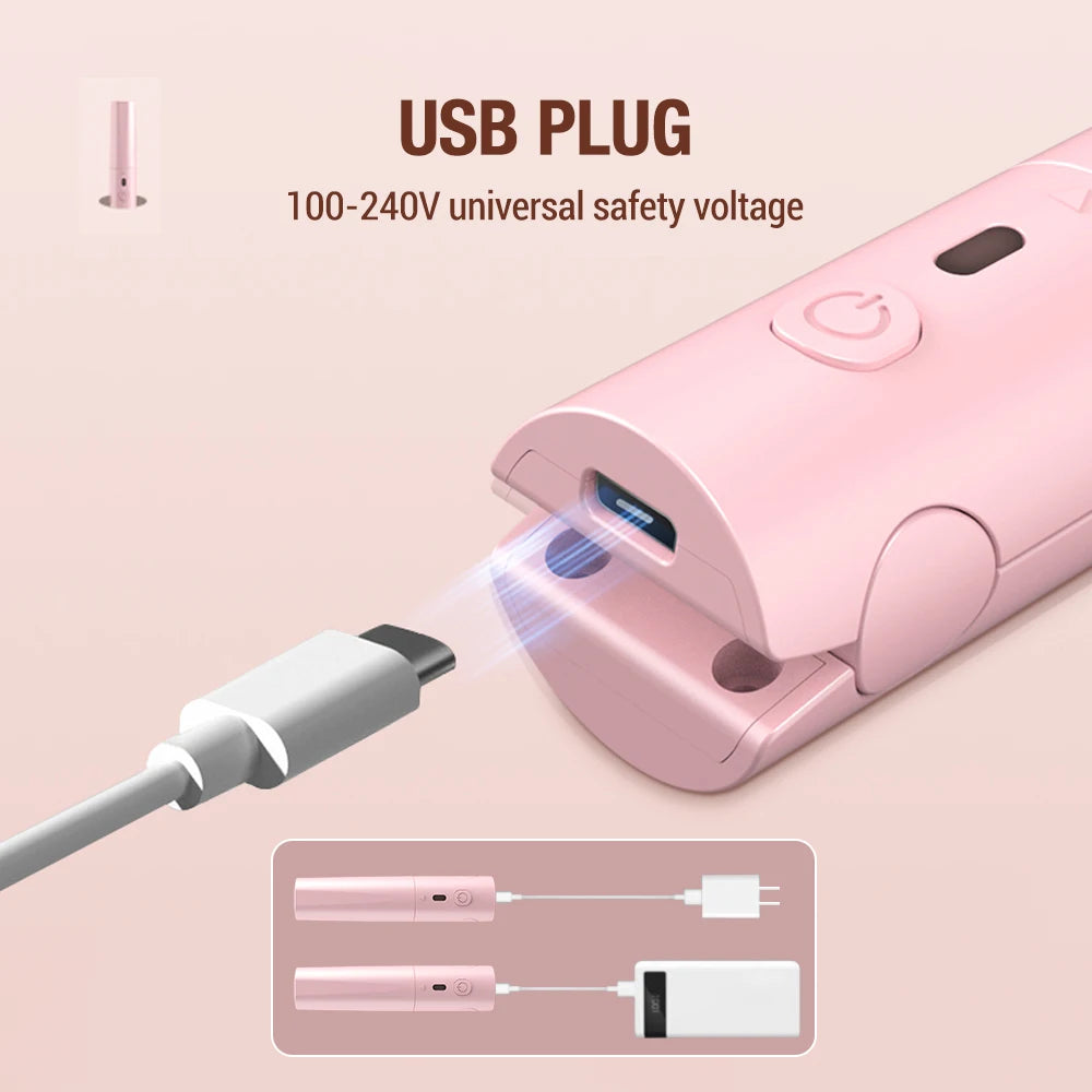 תלתל שיער מקצועי מסרק מסרק usb חימום מהיר חימום מהיר יון שלילי יישור מסרק סטיילינג לנשים נסיעות ביתיות