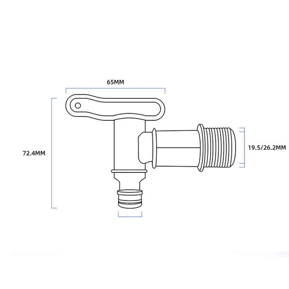 Robinet en plastique pot de baril de baril de baril