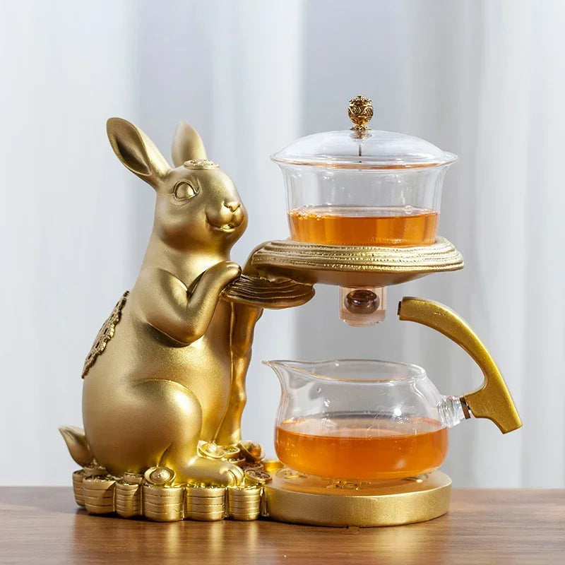Heat-resistant Glass Teapot Holder Base Tea infusers Tea Ware Automatic Tea Set  Making  Kungfu Teapot