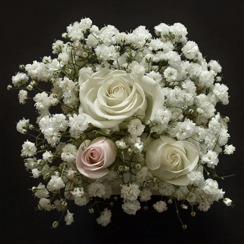 30heads 29cm Bebeluș Respirație Flori artificiale Plastic Gypsophila DIY Buchete florale Aranjament pentru decorarea casei de nuntă