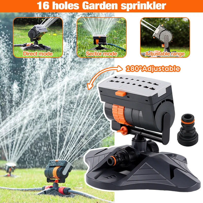 Swing Garden Sprinkler 180 ° Horn Stillanleg grasflöt áveitu Vatns úða plöntuvökvakerfi aukabúnaður fyrir úti