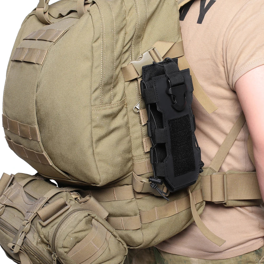 Molle Bag Vandflaske Pose Udendørs rejse Camping Vandring Fiskeri Tegning Blott Betaske Kedel Holder Carrier Tourniquet Pouch