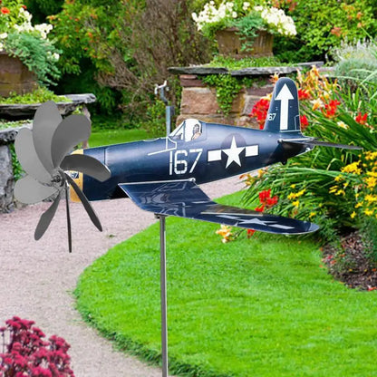 Aircraft Vane Vane in metallo inossidabile in acciaio inossidabile giardino ornamento ornamento patio vento giardino decorazioni per il vento