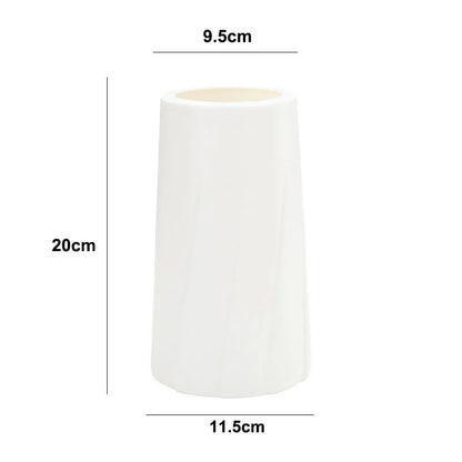 Morandi Plastic Vase Living Room Decoration Ornaments Modern Origami Plastic Vases for Flower Arrangements Home Decoration