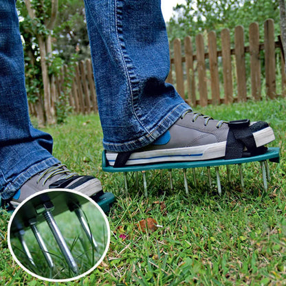 Garden Lawn Aerator Pantofii de grădină Cultivator de iarbă Cultivator Scarificare unghii unghii Aerator Spikes Pantofi Pantofi de grădină Instrumente