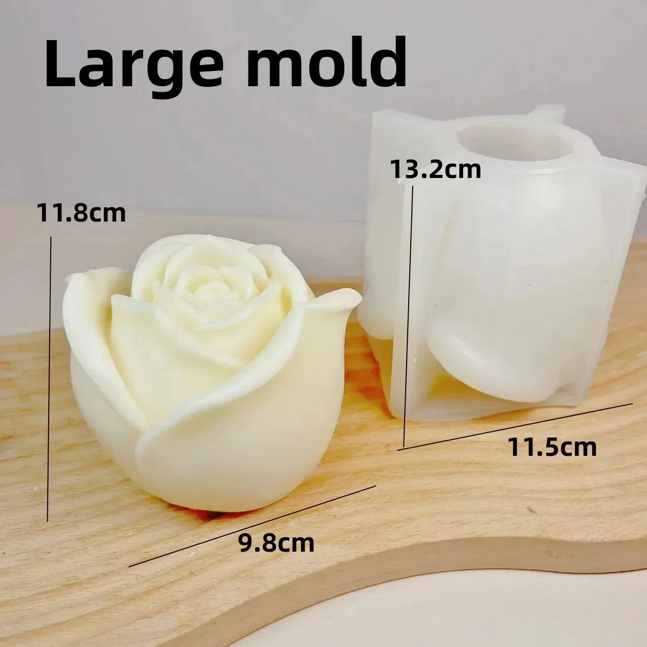 New 3D Rose Bouquet Candle Silicone Mold Chrysanthemum Flower Cluster Resin Mold Flower Peony Gypsum Mold Valentine's Day Gift