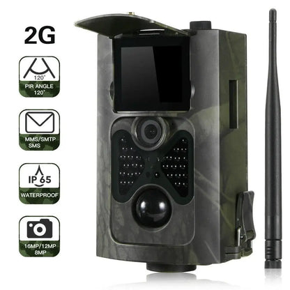 2G SMS SMTP TRAIL CAPICA Traps Cellular Mobile Hunting Wildlife Camera's HC550M Draadloze bewakingscams