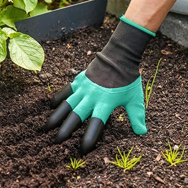 Guantes de jardín de 2 piezas con garras para mujeres y hombres, ambas manos Guantes de jardinería Guantes de jardín Guantes de jardín Guante seguro para cavar