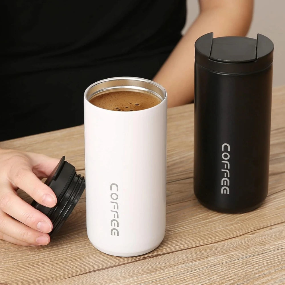 400ML Stainless Steel Coffee Thermos Bottle Thermal Mug Leakproof Car Vacuum Flasks Coffee Cup Travel Portable Insulated Bottles